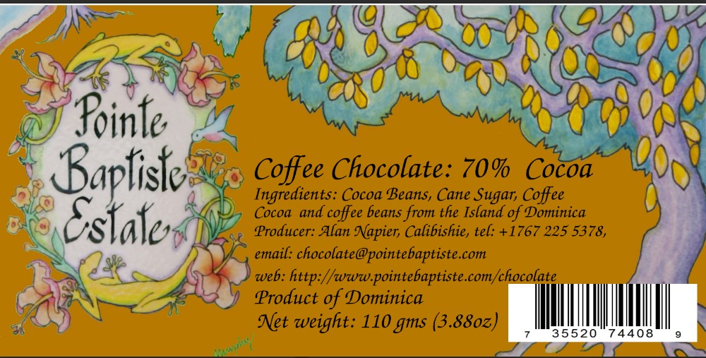 Dark Chocolate110g (Pointe Baptist Estate)