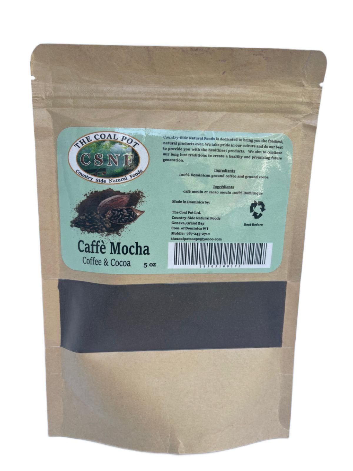 100% Ground Coffee/Coal Pot