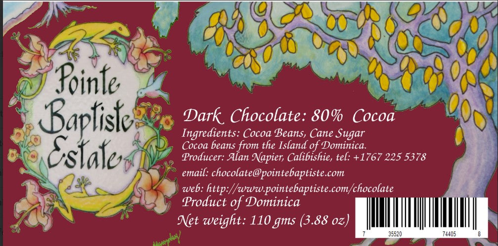 Dark Chocolate110g (Pointe Baptist Estate)