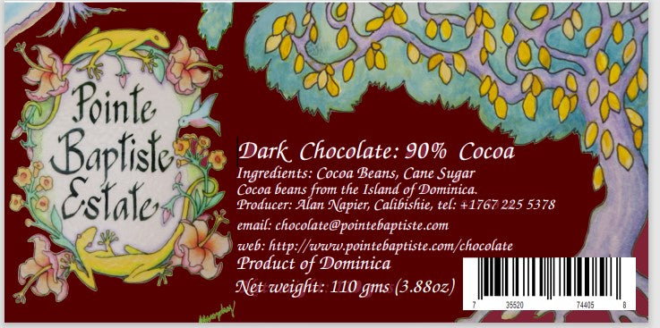 Dark Chocolate110g (Pointe Baptist Estate)