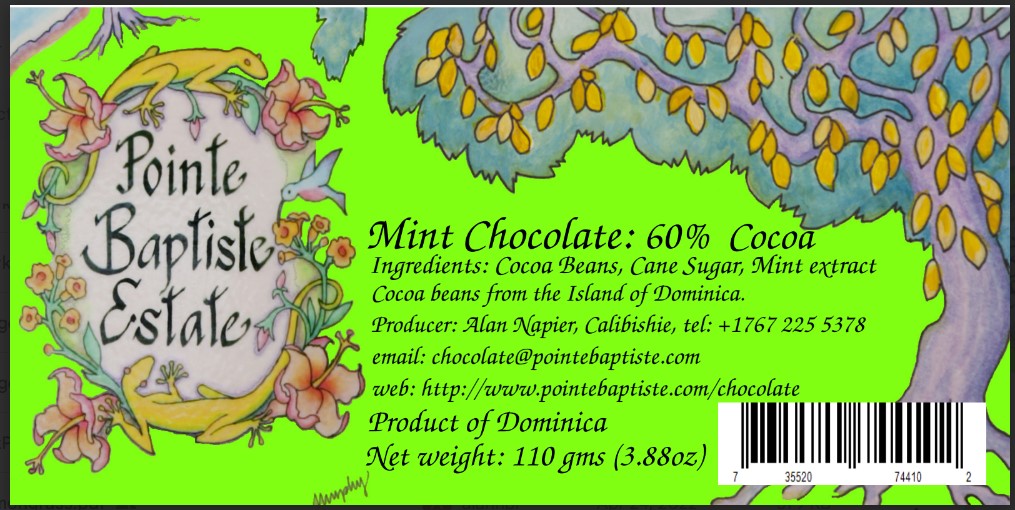 Dark Chocolate110g (Pointe Baptist Estate)