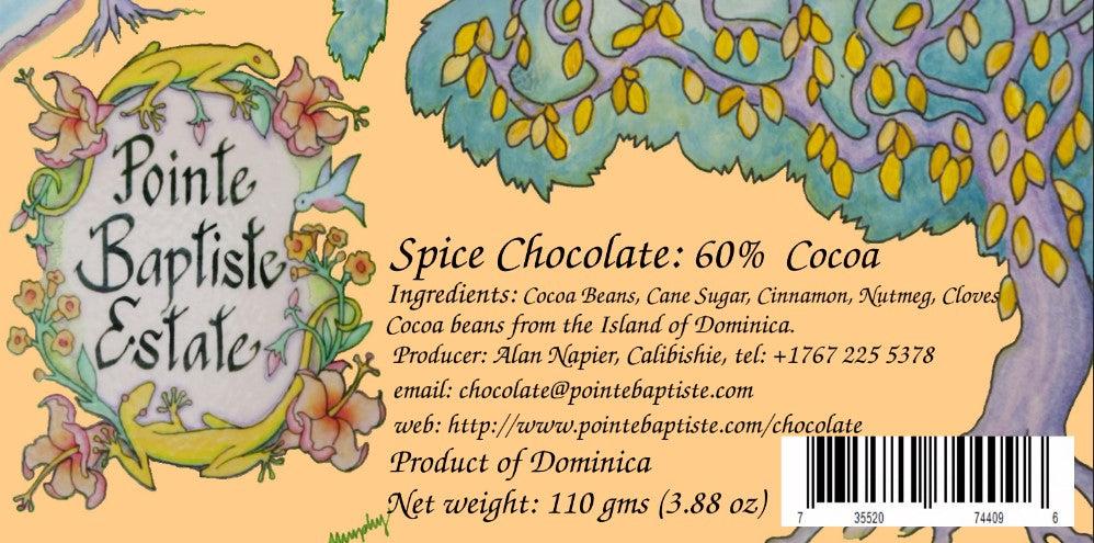 Dark Chocolate110g (Pointe Baptist Estate)