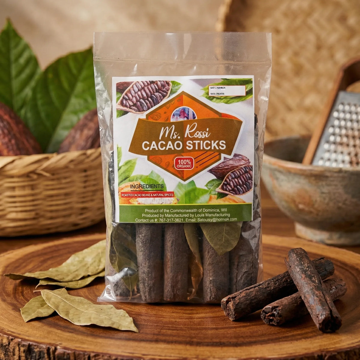 Ms. Rossi Cacao/Cocoa Sticks
