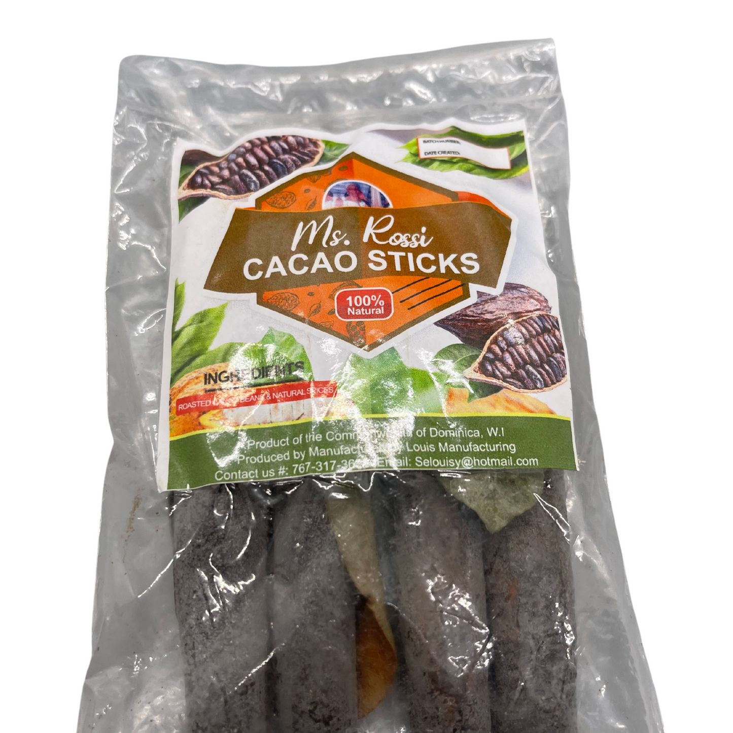 Ms. Rossi Cacao Sticks / Louis Manufacturing freeshipping - Buydominicaonline.com