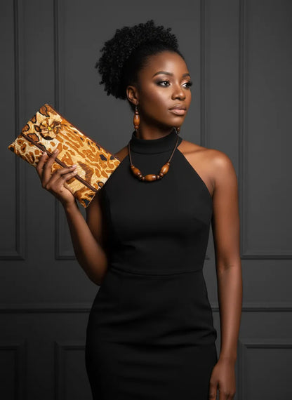 Necklace sets and Clutch/Rosemond's Creole Sewing Shop