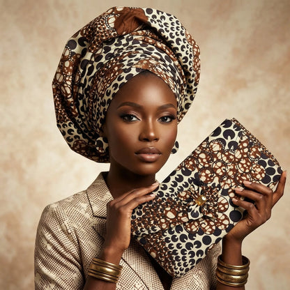 Necklace sets and Clutch/Rosemond's Creole Sewing Shop