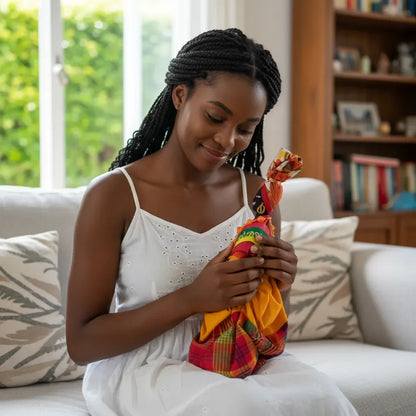 Dominica Cloth Dolls in Wob Dwiyet