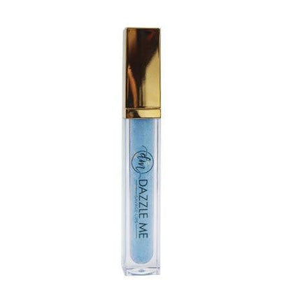 Lip Gloss from Dazzle Me in a clear tube with pale blue gloss and a reflective gold cap